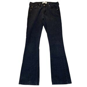 Levis Strauss Signature Jeans Misses 10 Long Bootcut Stretch Denim Black Cotton